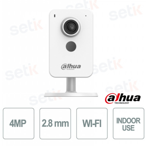 Telecamera Ip Dahua Sorveglianza Interno Wi-Fi 4MP Portatile ottica 2.8mm