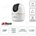Caméra Wi-Fi Dahua H3A 3MP avec détection humaine et fonctions panoramique et inclinaison