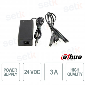 Alimentatore 24V 3A 1 uscita jack femmina - Dahua