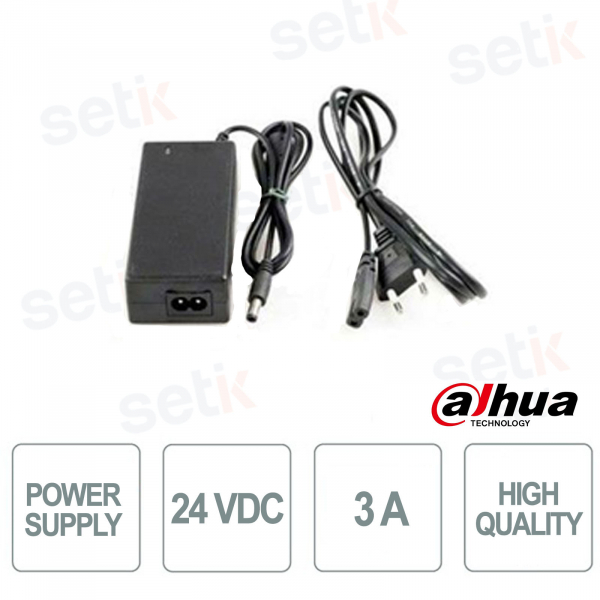 Power supply 24V 3A 1 female jack output - Dahua