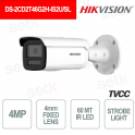 Caméra IP Bullet POE 4MP 4mm IR H.265+ avec lumière stroboscopique - Hikvision