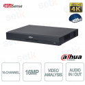 16 Channel H.265+ 4K 16MP 160Mbps IP NVR Video Analytics - Dahua