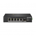 Switch di rete 4 porte Gigabit PoE + 1 porta Gigabit RJ45 + 1 porta Gigabit fibra ottica - Hikvision