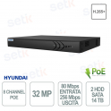 copy of NVR Hyundai Registratore NVR 64 Canali IP 400Mbps-Fino a 32MP