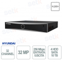 copy of NVR Hyundai Registratore NVR 64 Canali IP 400Mbps-Fino a 32MP