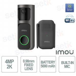 Sonnette vidéo Doorbell 3S kit externe Wi-Fi 3MP 2K PIR 2.3mm - IMOU