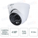 Telecamera Termica Ibrida 4MP intelligenza Artificiale Onvif PoE - Dahua