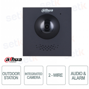 Hybrid Outdoor Station with 2Mp 160° Two-Wire Camera - Vandal-Proof - Dahua