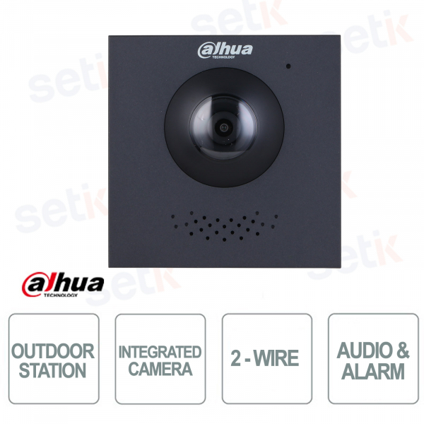 Hybrid Outdoor Station with 2Mp 160° Two-Wire Camera - Vandal-Proof - Dahua