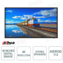 Digital Signage LCD - 50 Inch 24/7 Operation - 4K - 8ms - Dahua