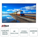 Digital Signage LCD - 43 Pollici funzionamento 16/7 - 4K - 8ms - Dahua