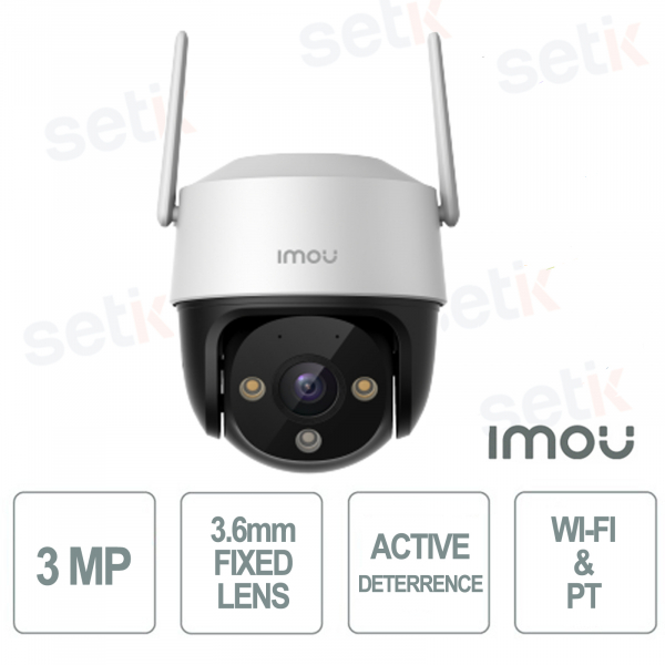 Telecamera Cruiser 2C Wireless IP 3MP 2K Full Colour 3.6mm PT e WI-FI - Imou