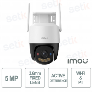 Telecamera Cruiser SC Wireless IP 5MP 3K Full Colour 3.6mm PT e WI-FI - Imou