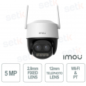 Telecamera Cruiser Z Wireless IP 5MP 3K Full Color 2.8mm + 12mm PT e WI-FI - Imou