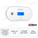 Détecteur de monoxyde de carbone d'intérieur alimenté par batterie - Écran LCD - Dahua