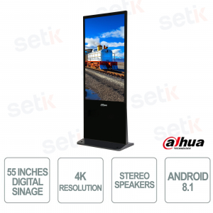 Digital Signage LCD - 55 Pollici verticale - risoluzione 2160 x 3840 4K - 8ms - Dahua