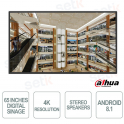 Digital Signage LCD - 65 Pollici funzionamento 16/7 - 4K - 8ms - Dahua
