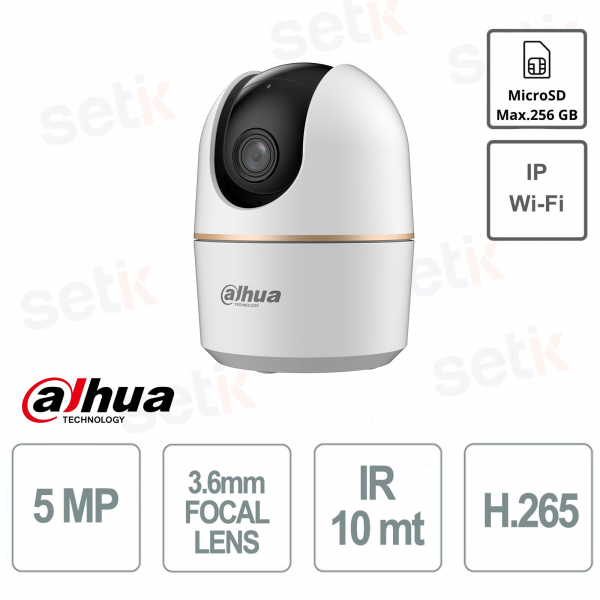 Hero Telecamera da interno 5MP Ottica 3.6mm Wi-Fi / IP IR 10m - Dahua