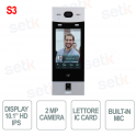 Station IP extérieure pour copropriété multifamiliale 2MP écran 10 pouces RFID IC IP65 - Dahua