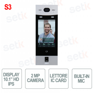 Station IP extérieure pour copropriété multifamiliale 2MP écran 10 pouces RFID IC IP65 - Dahua