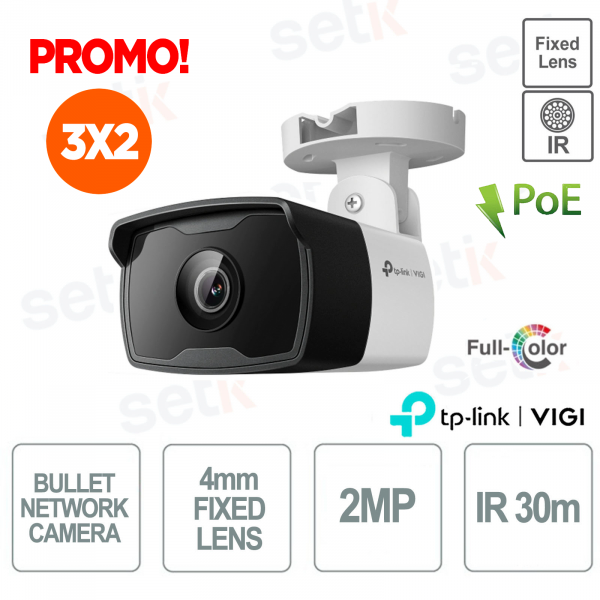 TP Link VIGI C320I(4mm) 2MP 4mm IR 30m IP67 Night Vision Outdoor Bullet Camera