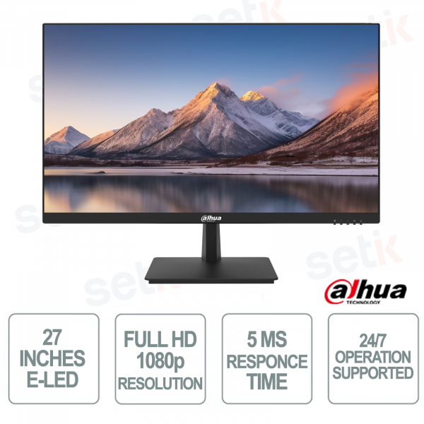 copy of 27 Inch E-LED Monitor - Full HD 1080p - 14ms - 75Hz - 16.7M Colors