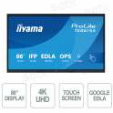TE8615A-B1AG - IIYAMA - Monitor 86 pollici IPS AG - 4K UHD - touchscreen