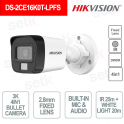 Telecamera Mini Bullet 4in1 - 3K - Ottica 2.8mm - IR 25m audio e microfono integrato - IP67