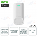 Ajax Superior MotionProtect G3 Fibrar White – Wired PIR Motion Sensor with Fiber Technology and Advanced Anti-Masking