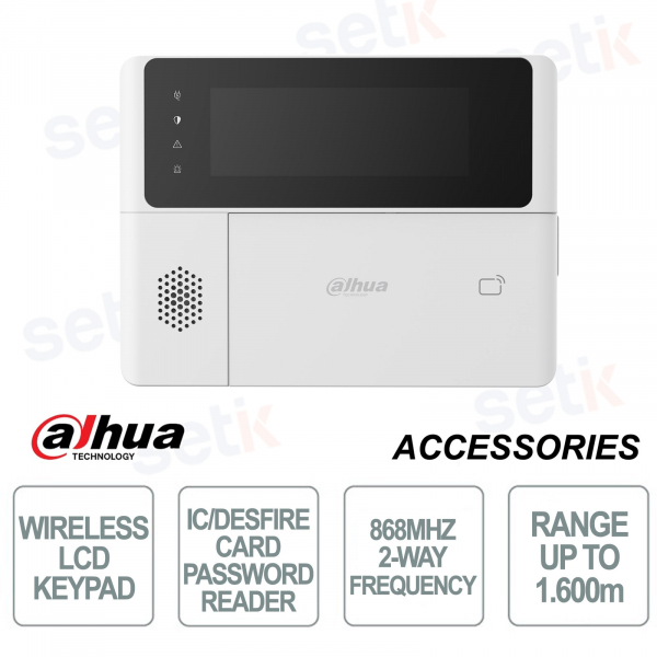 Dahua 868MHz Wireless Alarm Keyboard – Safe and Smart Control
