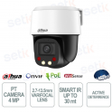Caméra Dahua PT 4MP avec zoom 5x, objectif 2,7-13,5 mm et double éclairage intelligent IA