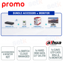 Bundle Accessori + Monitor Dahua – La dotazione tecnica completa per impianti professionali