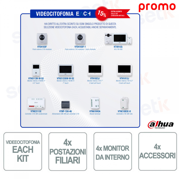 Videocitofonia EACH Dahua – La Gamma Completa per Controllare gli Accessi in Ogni Contesto