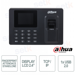 Terminal de pointage ASA1222EL-S : empreintes digitales et USB - Dahua