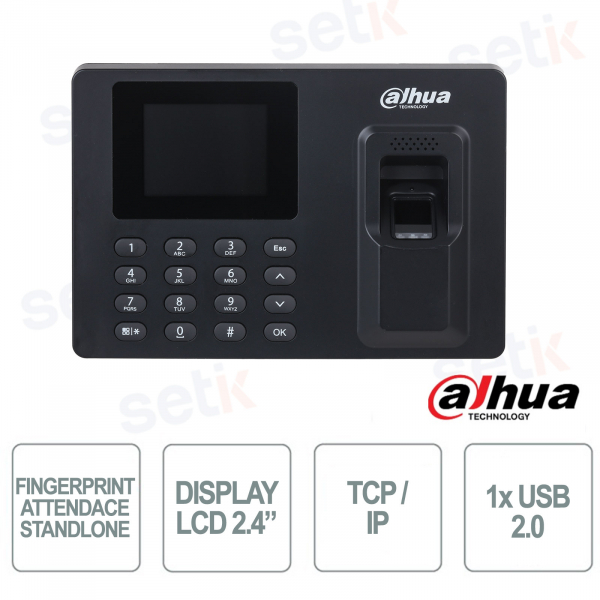 Terminal de pointage ASA1222EL-S : empreintes digitales et USB - Dahua