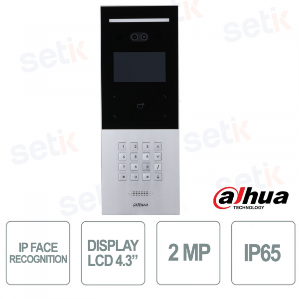 Videocitofono VTO6531F-S2: Riconoscimento Facciale IP65 Smart - Dahua