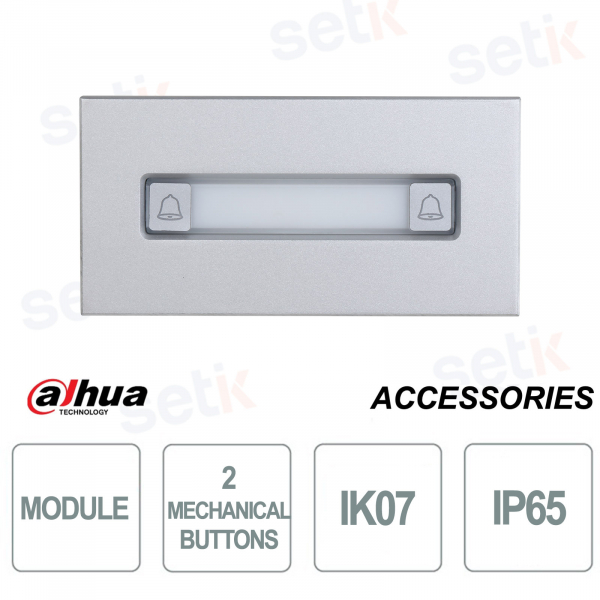 Modulo Citofonico Dahua VTO4202F-MDB2 con 2 Pulsanti IP65 Antivandalo