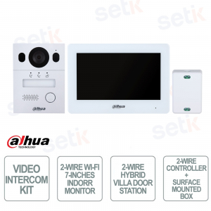 Videocitofono Wi-Fi 2 Fili Dahua KTX01: Kit Completo Smart con Monitor Touch, App e Sicurezza IP65