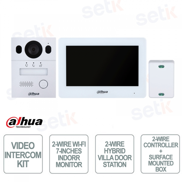 Videocitofono Wi-Fi 2 Fili Dahua KTX01: Kit Completo Smart con Monitor Touch, App e Sicurezza IP65