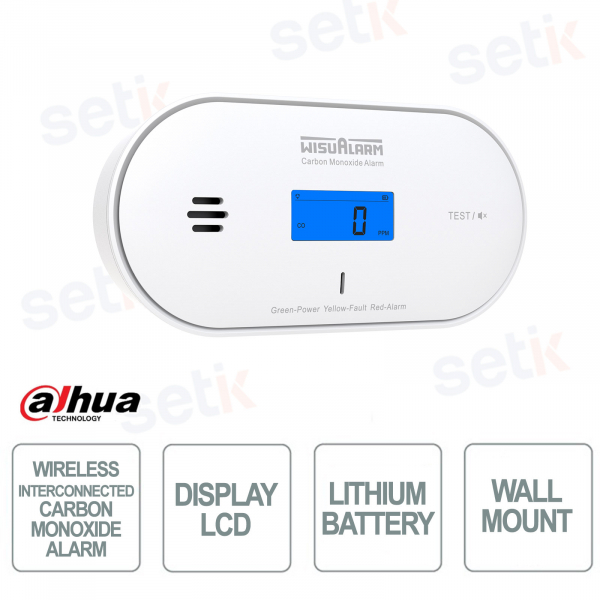 Rilevatore CO Wireless HY-GC30A-R8: Sicurezza Domestica 10 Anni
