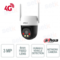 P3AE-PV-4G - Telecamera 4G 3MP da Esterno con Ottica 4mm e Allarme Intelligente - Dahua