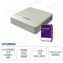 HYUNDAI HYU-1040-1TB 5-in-1 ZVR | 4-Channel 8MP Recorder with 1TB HDD