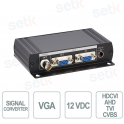 Convertitore Video VGA-CVBS VC01 con Uscita BNC, Loop-Out VGA e Supporto HD-CVI fino a 500m