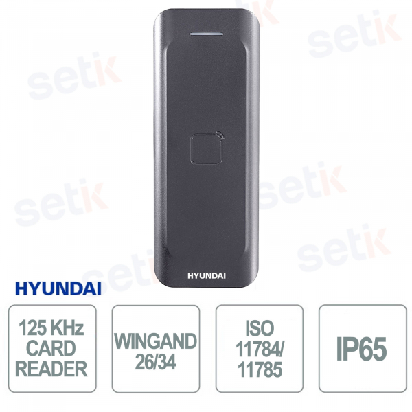 HYU-642 – Lettore di Schede EM 125 KHz IP65 per Controllo Accessi