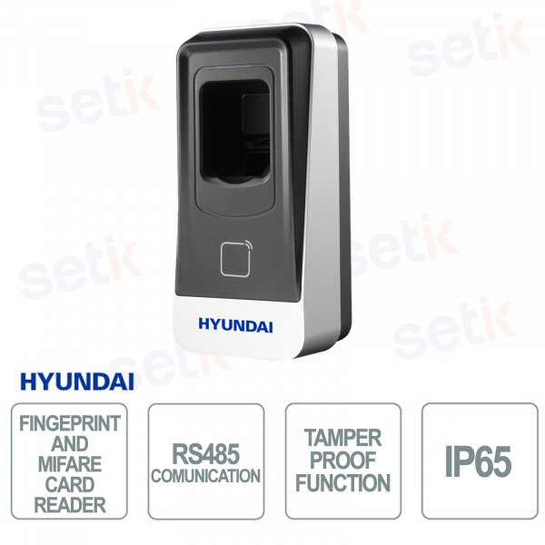 HYU-645 – Lettore Biometrico Impronte e Schede Mifare IP65 per Controllo Accessi
