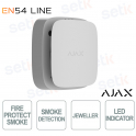 Ajax EN54 FireProtect (Smoke) Jeweller White – Wireless Smoke and Heat Detector
