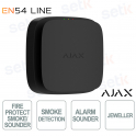 Ajax EN54 FireProtect (Smoke/Sounder) Jeweller Black – Wireless Smoke Detector and Built-in Siren