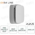Ajax EN54 FireProtect (Heat) Jeweller White – Wireless Heat Detector