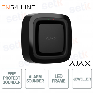 Ajax EN54 Sounder Fire Siren Black – Wireless and Easy to Install