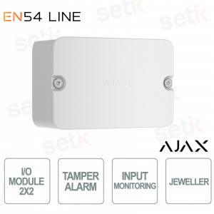 Ajax EN54 I/O Module (2X2) White – Smart and Secure Wireless Integration